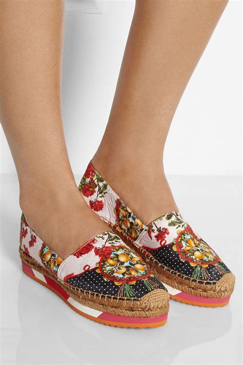 dolce gabbana espadrille|dolce gabbana brocade espadrilles.